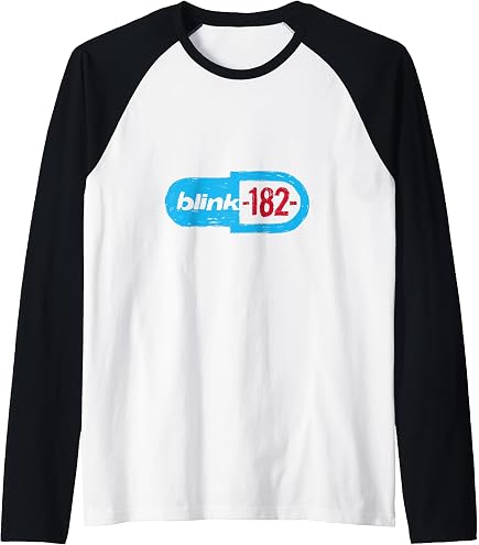 Amazon.com: Official Blink-182 Yellow Smiley Logo Raglan Baseball